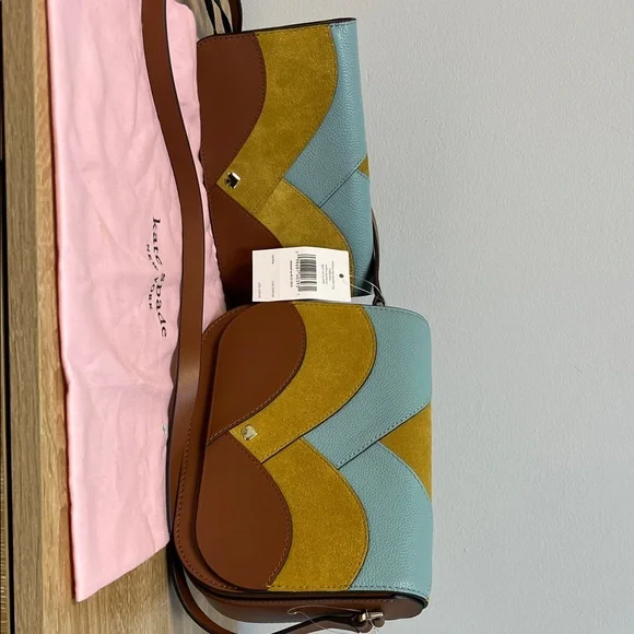 Kate Spade Nadine Patchwork Purse, Wallet, and Original Case - Picture 8 of 8